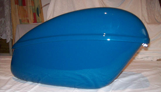 Zijkoffer blauw